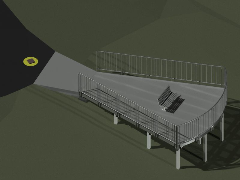 concept design rendering of new lookout structure 
